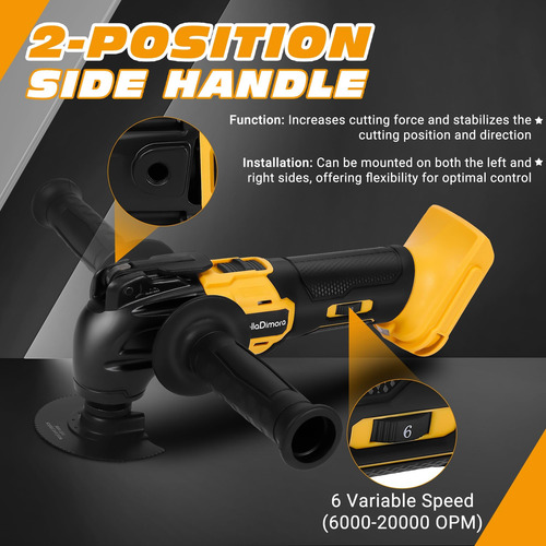 Multi-ferramenta Oscilante Compatível Com A Bateria Dewalt 2