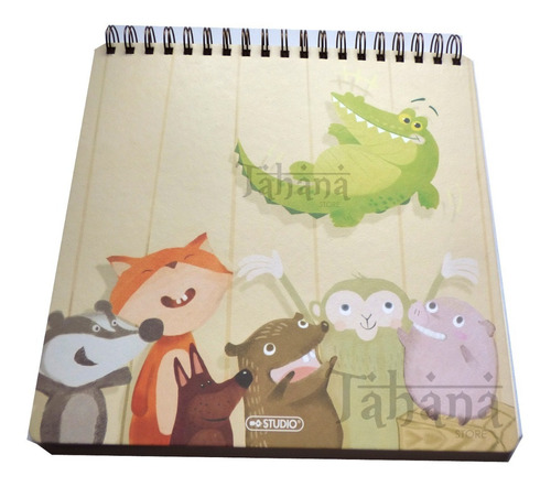 Cuaderno Dibujo Bitacora Infantil Niños Tiernos Animales