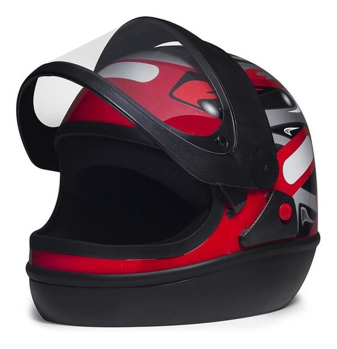 Capacete Taurus San Marino Grafic Vermelho Tamanho 62