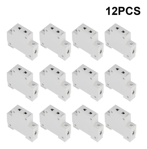 Enchufe Modular De Distribución, 12 Piezas, Riel Din Berm Po