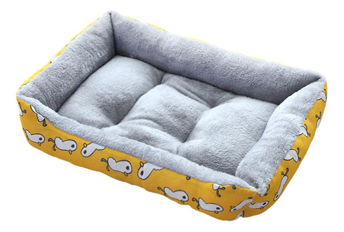 Cama Para Perros Cama Otoño Cálido Cómodo Nido Amarillo L