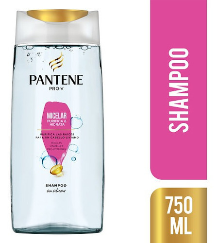 Shampoo Pantene Pro-v Micelar Purifica & Hidrata 750 Ml