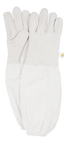 Eodudo-s Guantes De Apicultura Ropa Transpirable Anti Bee Sting Lienzo Equipo De Protección De Productos Para Suministros De Apicultor Para Patio Trasero Y Abeja (color : White, Size : L)