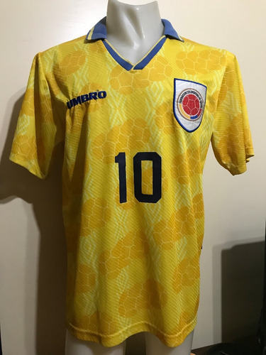 Camiseta Colombia Umbro Estados Unidos 1994 Valderrama 10 Xl