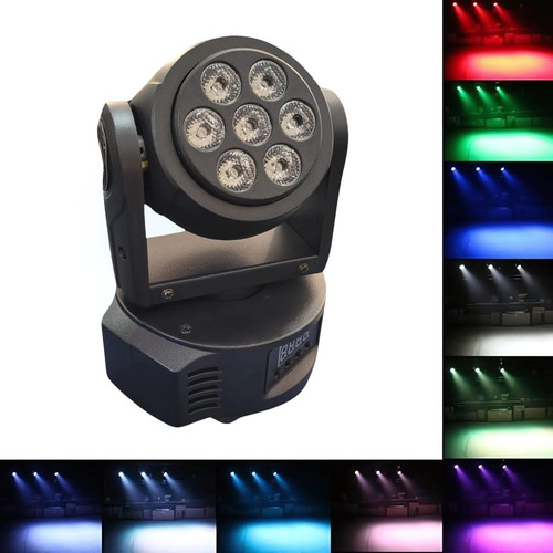 Mini Moving St-m002 Rgbw Head Led Wash 7 Led 9 Canais Bivolt