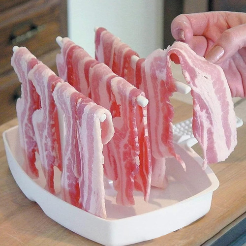 Bandeja Plástica Del Tocino De La Cocina Del Tocino De La Mi