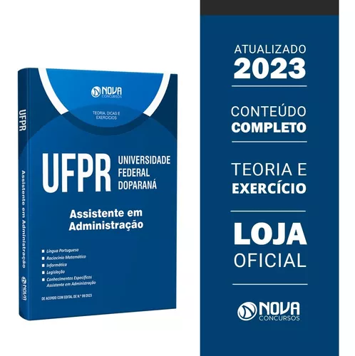 Apostila UFMG 2023 Assistente em Administração