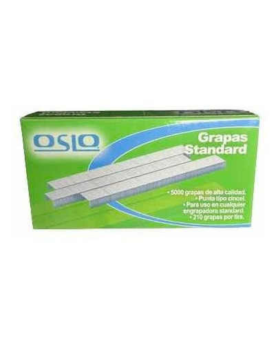 Caja Grapas Lisas Standard Oslo
