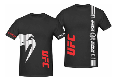 Kit De 2 Playeras Ufc Venum Fight Team Modelo #2 Reflejante