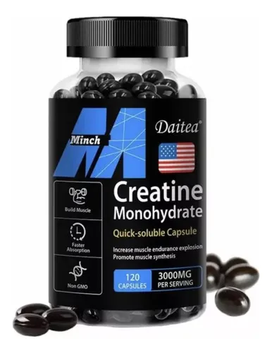 120 Cápsulas Creatina De Monohidrato Creatine Monohydrate