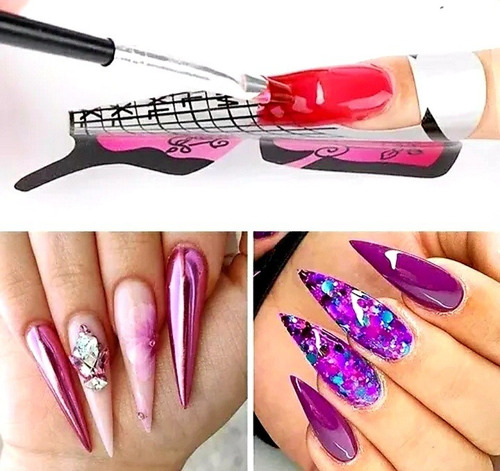 Imagen 2 de 3 de Molde Mariposa Para Uñas Contruccion Gel,acrilicasmanicura