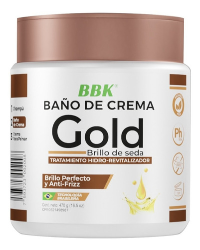Baño De Crema Gold Bigbangkeratin 470g Sin Sal