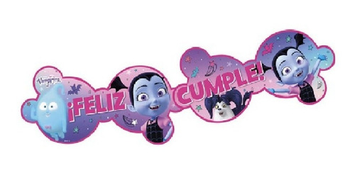 Banderín Feliz Cumpleaños - Vampirina