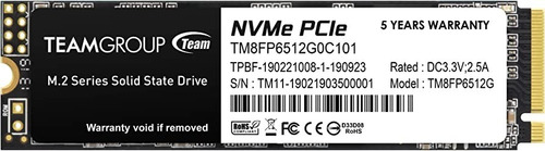 Disco Duro Teamgroup M2 256gb Nvme