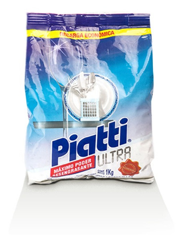 Imagen 1 de 5 de Recarga Detergente De Máquinas Lavavajillas Piatti Ultra 1k