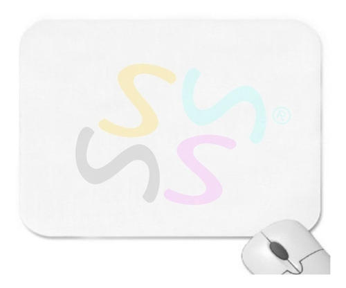 Mouse Pad Sublinor MP 101 de neopreno 14cm x 20cm x 3.5mm blanco