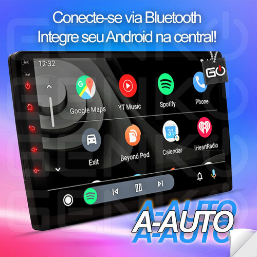 Multimidia Adak 9p Gps Carplay 32gb Toyota Corolla 2003-2008
