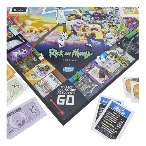 Monopoly: Juego De Mesa De Edición Rick And Morty, Juego De