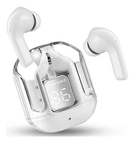 Audífonos in-ear gamer inalámbricos Achoice TWS B35 B35 x 2 unidades blanco con luz LED