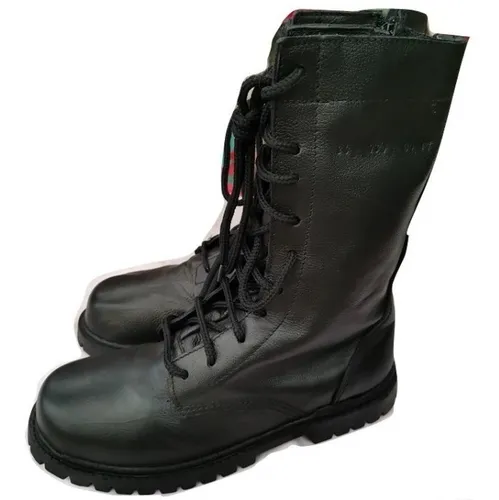 Bota Alta Militar Industrial Negro Para Hombre Env o gratis