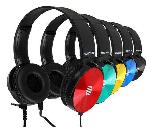 Paquete De 5 Auriculares Para Nios, Variedades De Color En