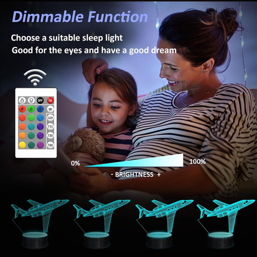 Regalos De Avión Para Niños, Hombres, Luz Nocturna De Avión,