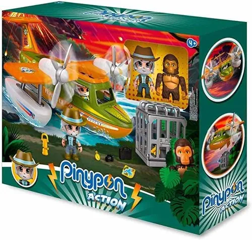 Pinypon Action Rescue Avion Hidroplano Rescate Gorila Famosa