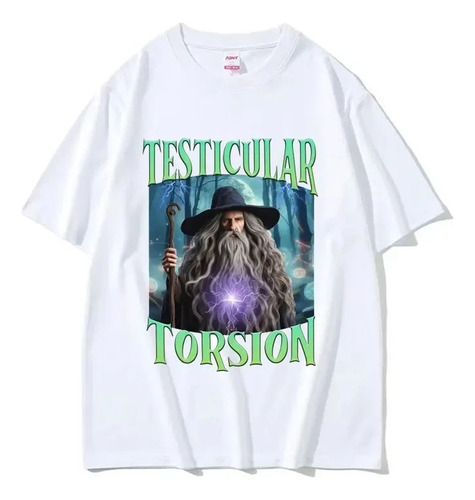 Camiseta De Manga Corta Con Estampado De Torsión Testicular