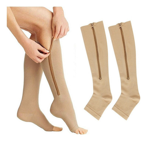 Calcetines De Compresión De Cobre Con Cierre, 5 Pares