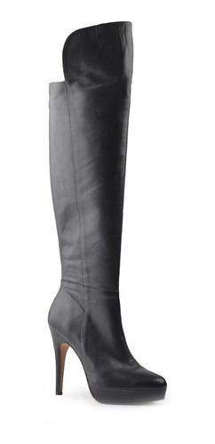 Imagen 2 de 9 de Botas Bucaneras De Mujer De Cuero Taco Cartagena - Ferraro