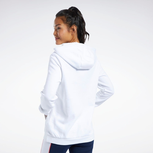 Imagen 3 de 7 de Polerón Mujer Reebok Con Capucha Algodón Classics Vector