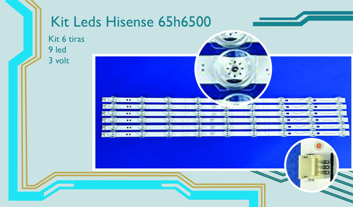 Kit Tiras Led Compatibles Con: Hisense 65h6500 (6pzs)