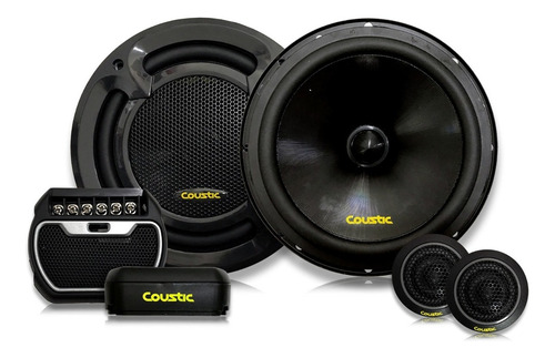 Set De Medios Coustic Pro-65.2c 6.5 PLG 500w Max 2 Vias