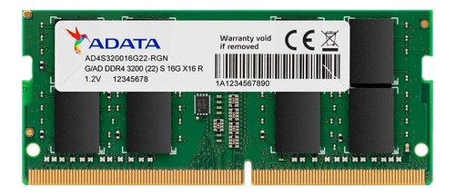 Memoria Ram Adata Premier Sodimm 8gb Ddr4 3200mhz Notebooks