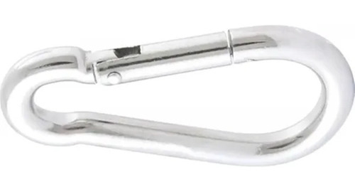 Imagem 4 de 6 de Kit 25 Mosquetão 7x70mm Aço Galvanizado Com Trava Beltools