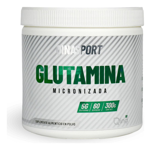 Glutamina Micronizada Qinasport 300 G 60 Servicios Rmflex Sabor Sin Sabor