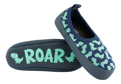 Pantufa Infantil Ortopasso Glow In The Dark Menino Verde