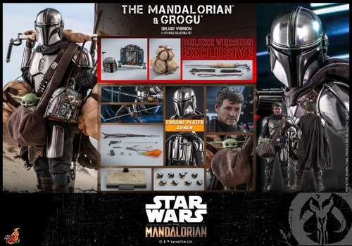 The Mandalorian & Grogu Star Wars Hot Toys Tms052 Deluxe