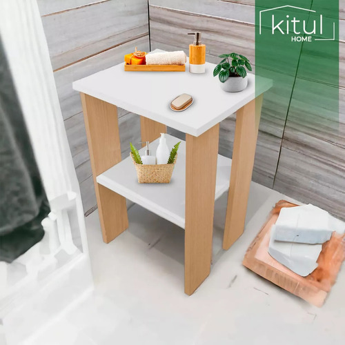 Mesa De Centro Lateral Minimalista Auxiliar Buró 2 Niveles