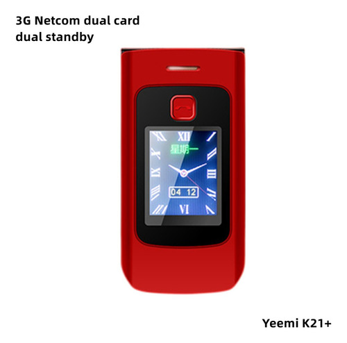 Yeemi K21+ Flip Teléfono Móvil Dual Sim Tarjetas 3g Red