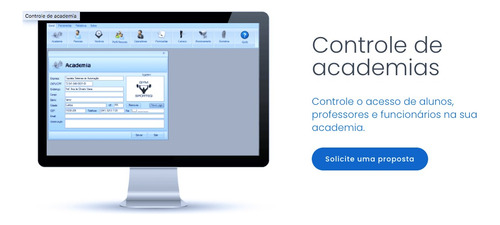 Catraca Fit 3.000 Digitais + Software Top Academia Incluso.