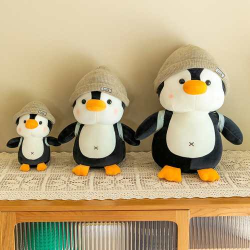 Peluche Muñeco Pingüino Mochila Súper Lindo 35cm