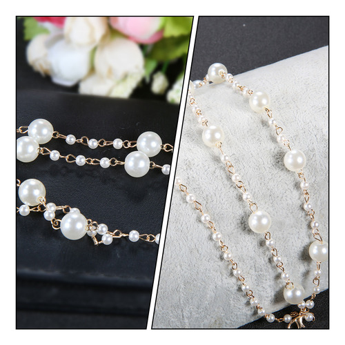 2 Unidades De Elegante Cadena De Tobillo Y Pie De Playa Con