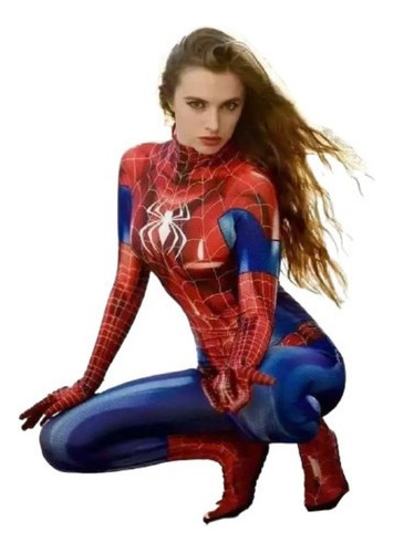 Disfraz De Cosplay De Halloween Para Mujer Spiderman Jumpsui