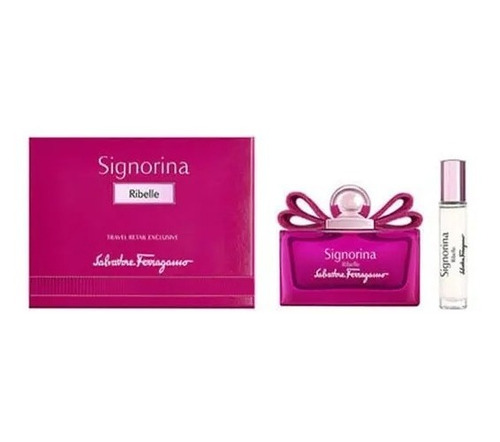 Set De Mujer Ferragamo Signorina Ribelle 100 Ml Edp