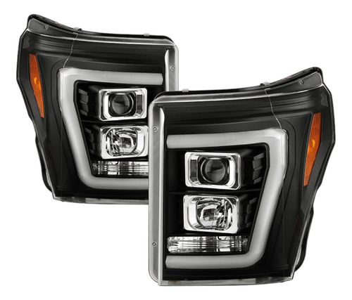  Proyector Negro Led Bar Ford F250 Super Duty 2011 2014 2016