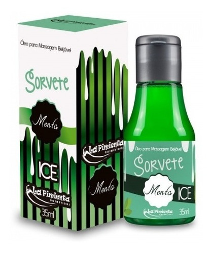 Gel Beijável Ice Sorvete Menta 35ml La Pimienta