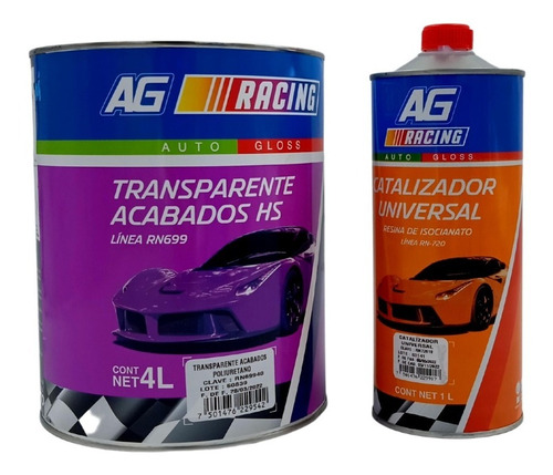 Kit Transparente Acabados Hs Rn699 (racing) 4 Lts