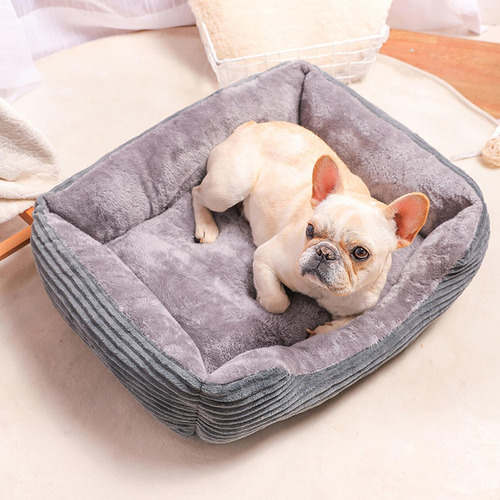 Cama Para Mascotas Rectángulo De Felpa Para Perros S