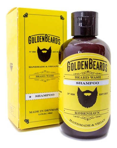 Shampoo Orgánico Para Barba Golden Beards